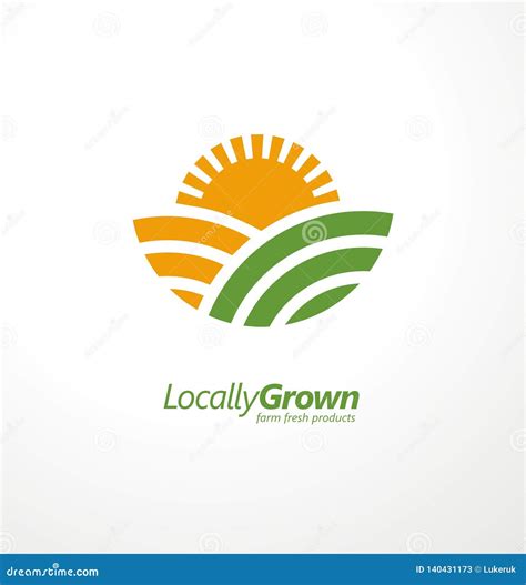 Locally Grown Banner. Locally Grown Ribbon Label Sign Set Vector