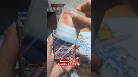 Opening Pack Pokemon Center Paldean Fates Etb A Shiny What