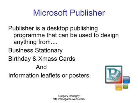 Ms Publisher 2007