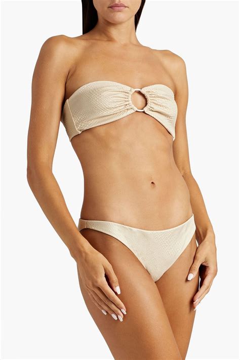 Onia Ashley Stretch Jacquard Low Rise Bikini Briefs The Outnet