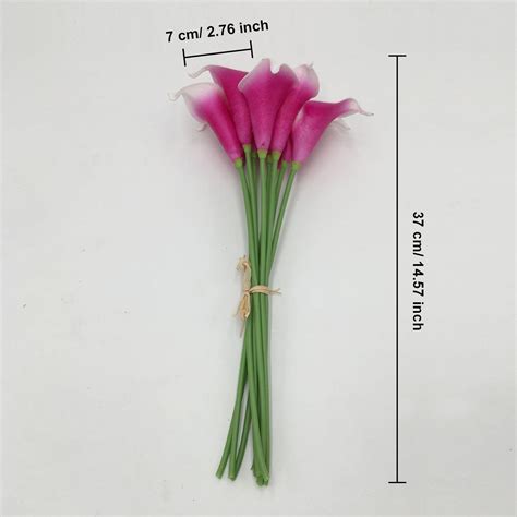 Pu Calla Lily Picasso Fuschia Calla Lilies Flowers Wedding Decor Vanrina