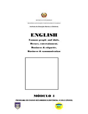 Fillable Online Minedh Ministrio Da Educao E Desenvolvimento Humano