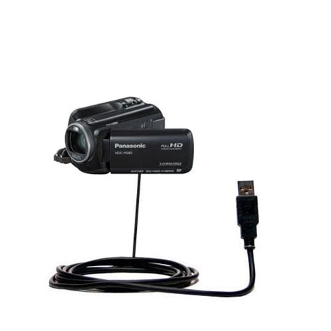 Classic Straight USB Cable Suitable For The Panasonic HDC HS80 Camcorder With Power Hot Sync And