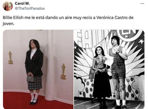 Comparan a la cantante Billie Eilish con la actriz Verónica Castro