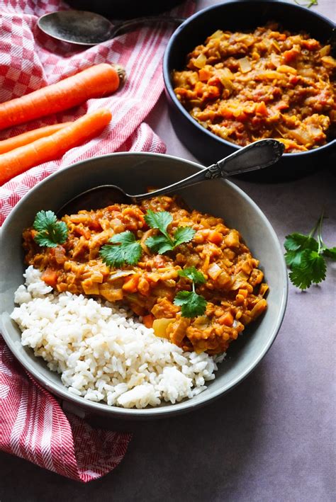 Dahl De Lentilles Corail Au Curry Et Poireaux Artofit