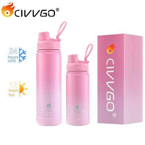 CIVVGO Original Vacuum Flask Insulated Tumbler Hot And Cold Thermoflask Stainless Steel Water