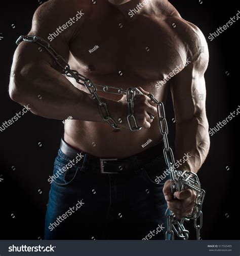 Portrait Naked Torso Brutal Male Bodybuilder Stock Photo Shutterstock