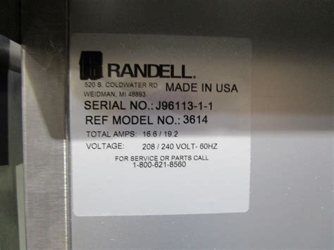 RANDELL HOT FOOD WELL STEAM TABLE BUFFET LINE Vision Equipment