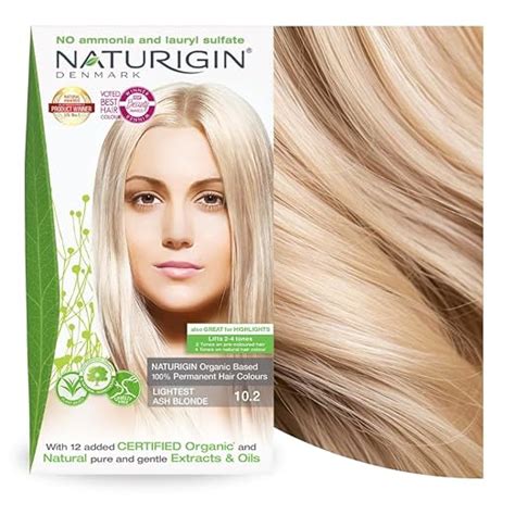 Amazon Naturigin Permanent Hair Dye 10 2 Lightest Ash Blonde Ammonia And Paraben Free