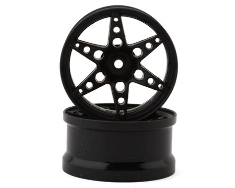 Sideways RC SRC R1 Multi Spoke Nylon Drift Wheels Black 2 6mm