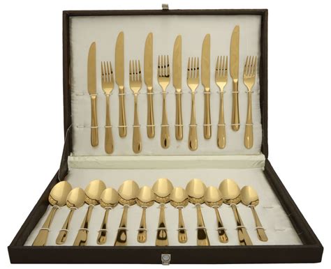 24 Gold Plated Cutlery Set, For Home at best price in Sonipat | ID ...