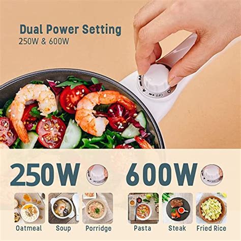 Vocha Electric Hot Pot Mini Portable Electric Pan Non Stick House Appliances Pro
