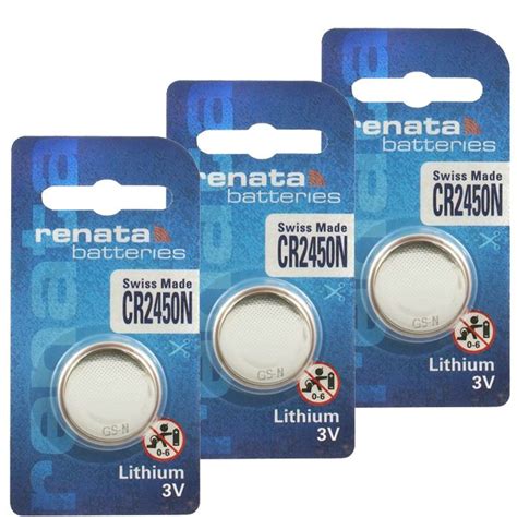 Renata Cr N Lithium Batteries V Cell Coin Button Swiss Made Exp