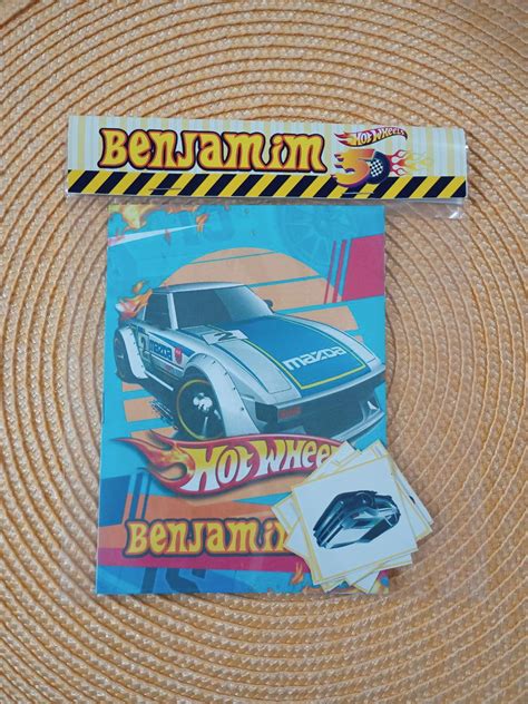 Álbum de Figurinhas e Colorir Hot Wheels Lembrancinha Elo