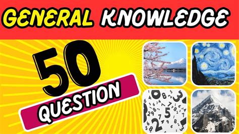 50 General Knowledge Quiz 🧠🤯 Are You A Genius Youtube