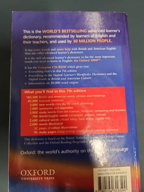 Oxford Advanced Learner Dictionary, Hobbies & Toys, Books & Magazines ...