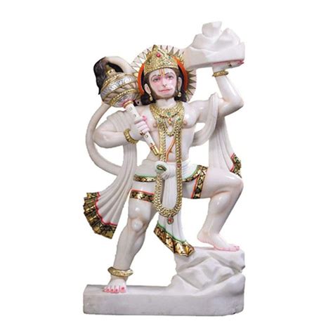 Easy To Clean Hanuman Ji Marble Statue At Best Price In Jaipur Ashish