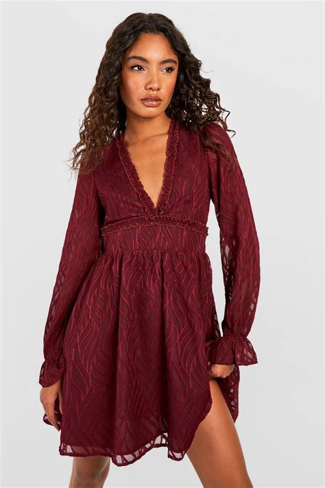 Tall Chiffon Skater Dress Boohoo