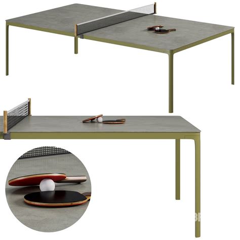 Play Gaming Tennis Table By Ethimo 3d model Buy Download 3dbrute