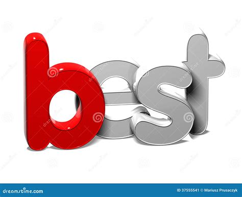 palabra  mejor en el fondo blanco stock de ilustracion ilustracion