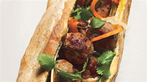 Pork Meatball Banh Mi Recipe Epicurious