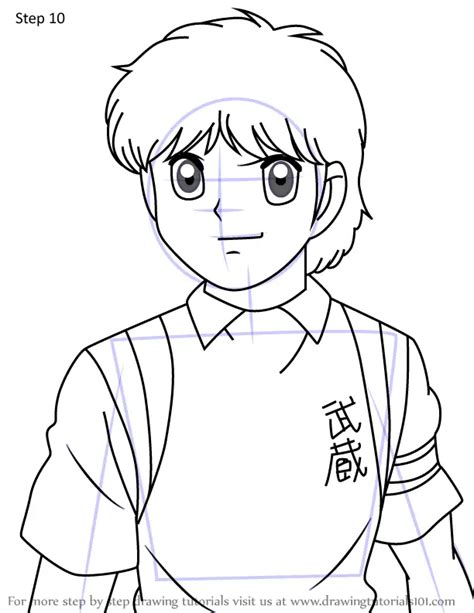 How To Draw Jun Misugi From Captain Tsubasa Captain Tsubasa Step By