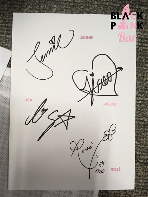 TWITTER BLACKPINKs Signatures BLACKPINK Bar Black pink Hình nền