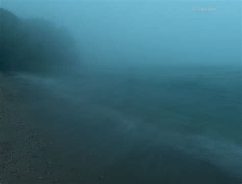 Lake Michigan In Fog Evanston Illinois Joseph Kayne Photography