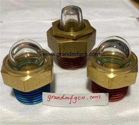 Npt38 Gm Hdn38 Dome Oil Level Sight Glass Bubble 3d Sight Glass Gauge Coolant Reservoir