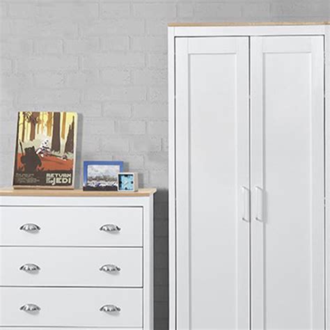 Brooklyn White 3 Piece Bedroom Furniture Set Wilko