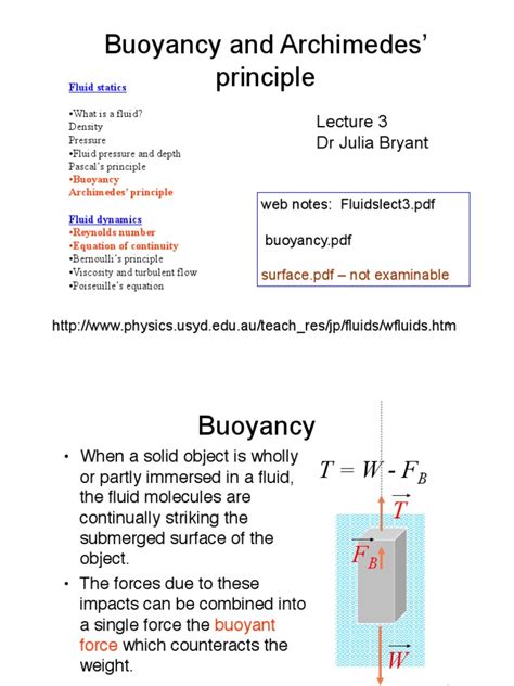 Fluids Buoyancy Lecture 3 | PDF | Buoyancy | Fluid Dynamics