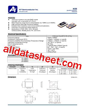 KSS3225 Datasheet(PDF) - AiT Semiconductor Inc.