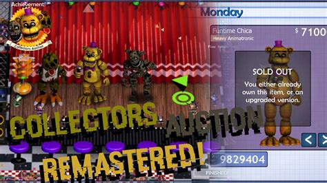 Fnaf Mod Ffps Collectors Auction Remastered Fivenightsatfreddys