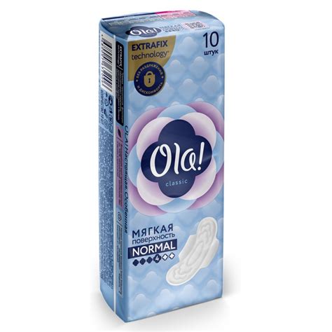 Ola! CLASSIC WINGS NORMAL прокладки толстые Мягкая поверхность 10 шт ...