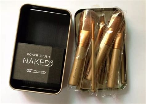 Kit 12 Pincel Maquiagem Naked 3 Power Brush Estojo Mercado Livre