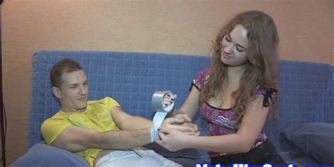 Busty Babe Cuckolds Her Tied Up Boyfriend Tnaflix