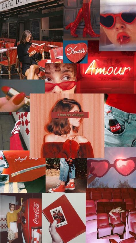 Red Mood Board Mood Board Mood Board Fashion Red Aesthetic