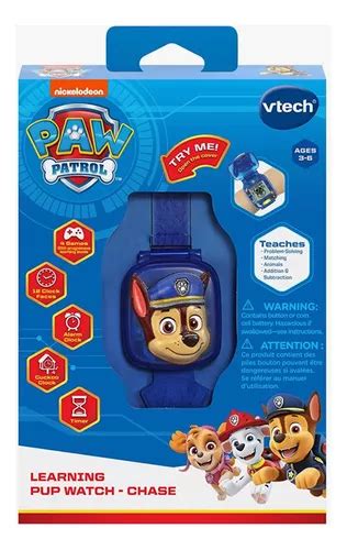 Vtech Paw Patrol Chase Learning Watch Azul Reloj Env O Gratis