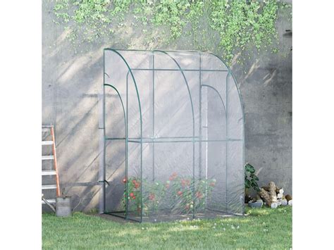 Serre de jardin adossée serre adossée dim 1 43L x 1 18l x 2 12H m 2