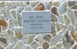 Mount Zion Baptist Church Cemetery in Ellijay, Georgia - Find a Grave ...