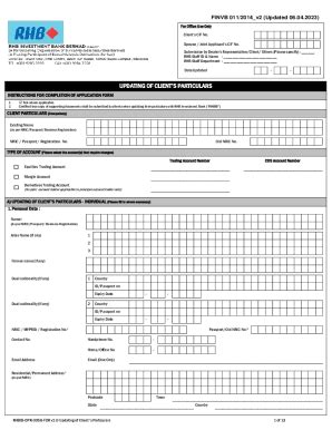 Fillable Online Account Opening Application Form Individual Pdf Fax