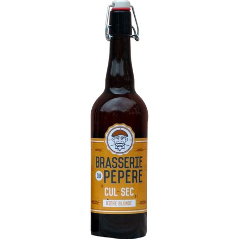 Brasserie Du Pepere Bi Re Blonde Cul Sec Cl Pas Cher Auchan Fr