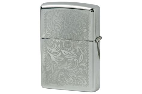 Zippo Venetian Chrome Silver Lighter Advantageously