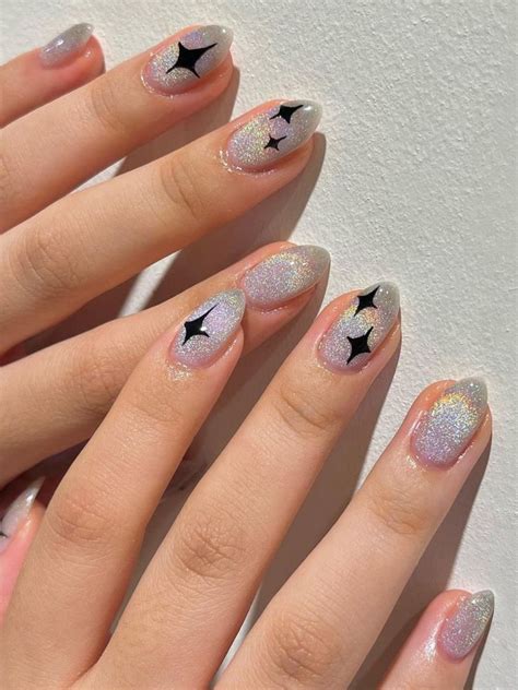 Cute Korean Nails 55 Designs Perfect For All Year Around Chunky Glitter Nails Cute Nails