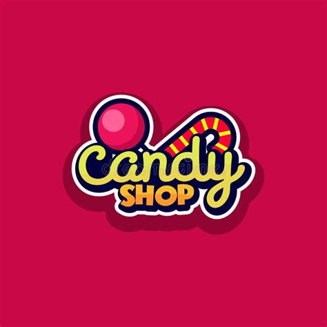 Creative Candy Logo Design Vector Art Logo Stock Illustration