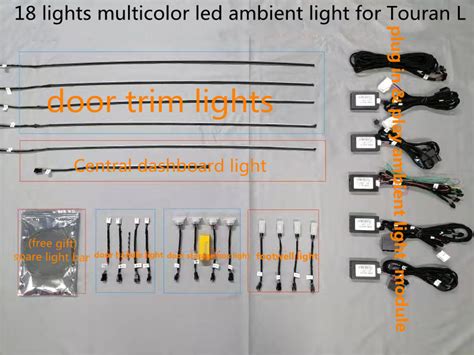 High Tech Multicolor Led Ambient Light Atmosphere Light Door Trim Light Storage Box Light Door