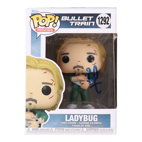 Brad Pitt Signed Bullet Train Ladybug Funko Pop Vinyl Figure