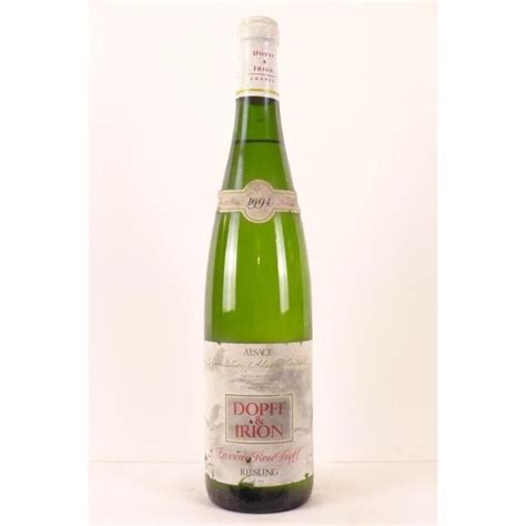 Riesling dopff et irion rené dopff blanc 1994 alsace La cave Cdiscount