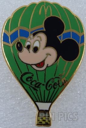 PP Mickey Green Hot Air Balloon Coca Cola McDonald S PinPics