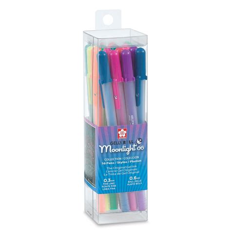 Sakura Gelly Roll Moonlight Pens Assorted Colors Set Of 16 Fine